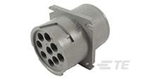 REC, 9P, GRY, N, NO KEY, FLANGE, 16-HD10-9-96P-B009