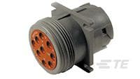 REC, 9P, GRY, N, FLANGE, 16-HD10-9-96P