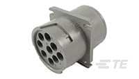 REC, 9P, GRY, E, NO KEY, FLANGE, 16-HD10-9-96PE-B009