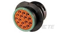REC, 16P, BLK, N, 12, P-HDP24-24-16PN