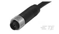 M8 MALE CONN., STRAIGHT, PVC CABLE-1814432-2