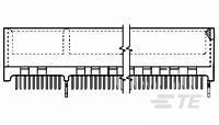 CONNECTOR ASSEMBLY, DUAL POSITIONS, .050-6489934-1