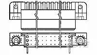 HDI RECP ASSY 3 ROW 210 POS-1-532431-1