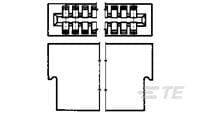 HOUSING  CSTL 100 C/L 8 POS-3-583717-9