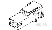 PL MKI 250 REC HSG 1P NYLON NAT-520961-3