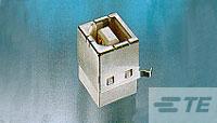 USB conn., B Type, PBT, white, w/ RS-1-1734086-1