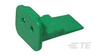 WEDGE LOCK, 2P, PLG, GRN, SL RET, DT-W2S-P012