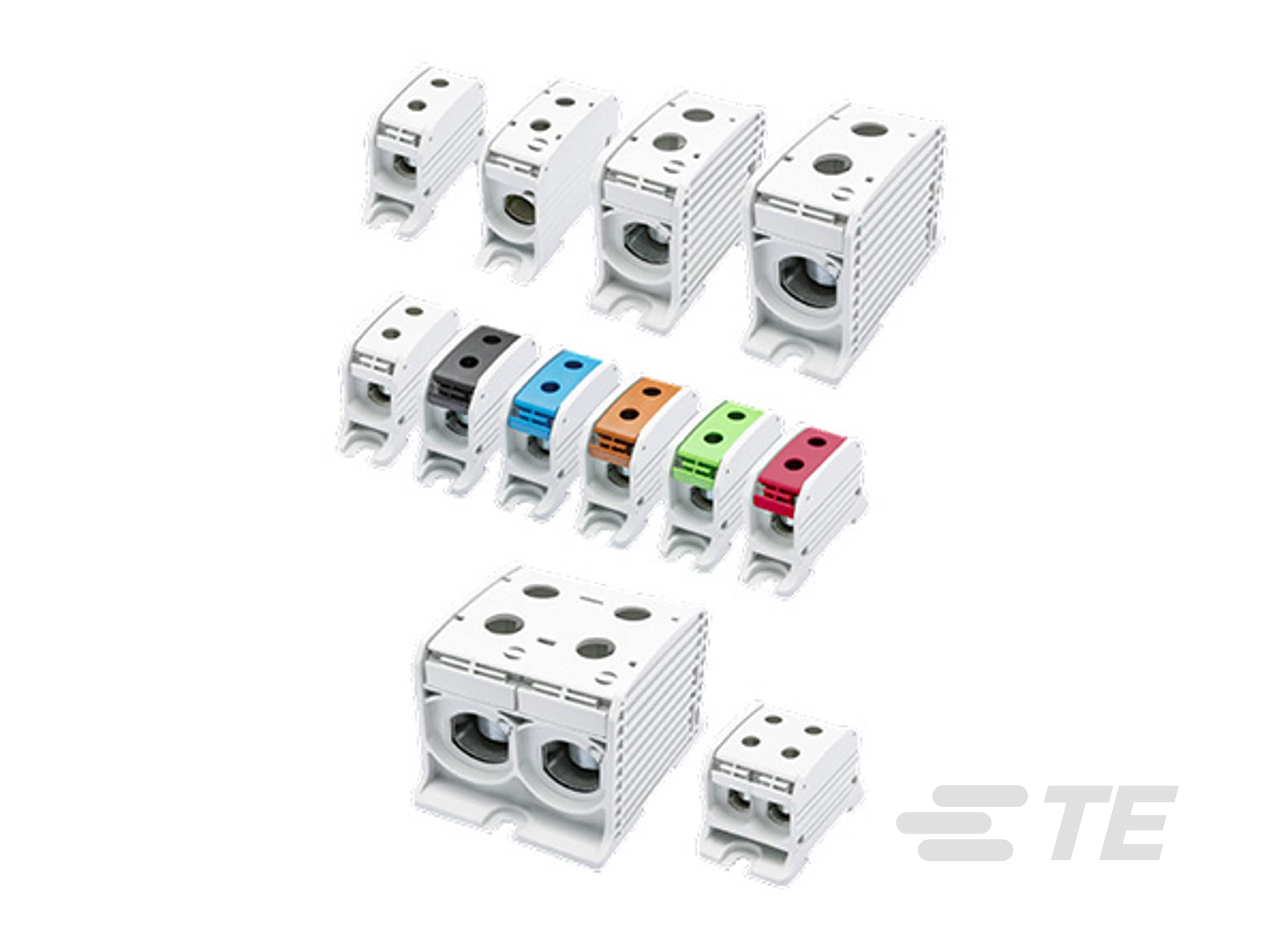 CBS Power Distribution Block: Compact Power Block, 1 Pole, 2-4 Position-CAT-ABS-CBS