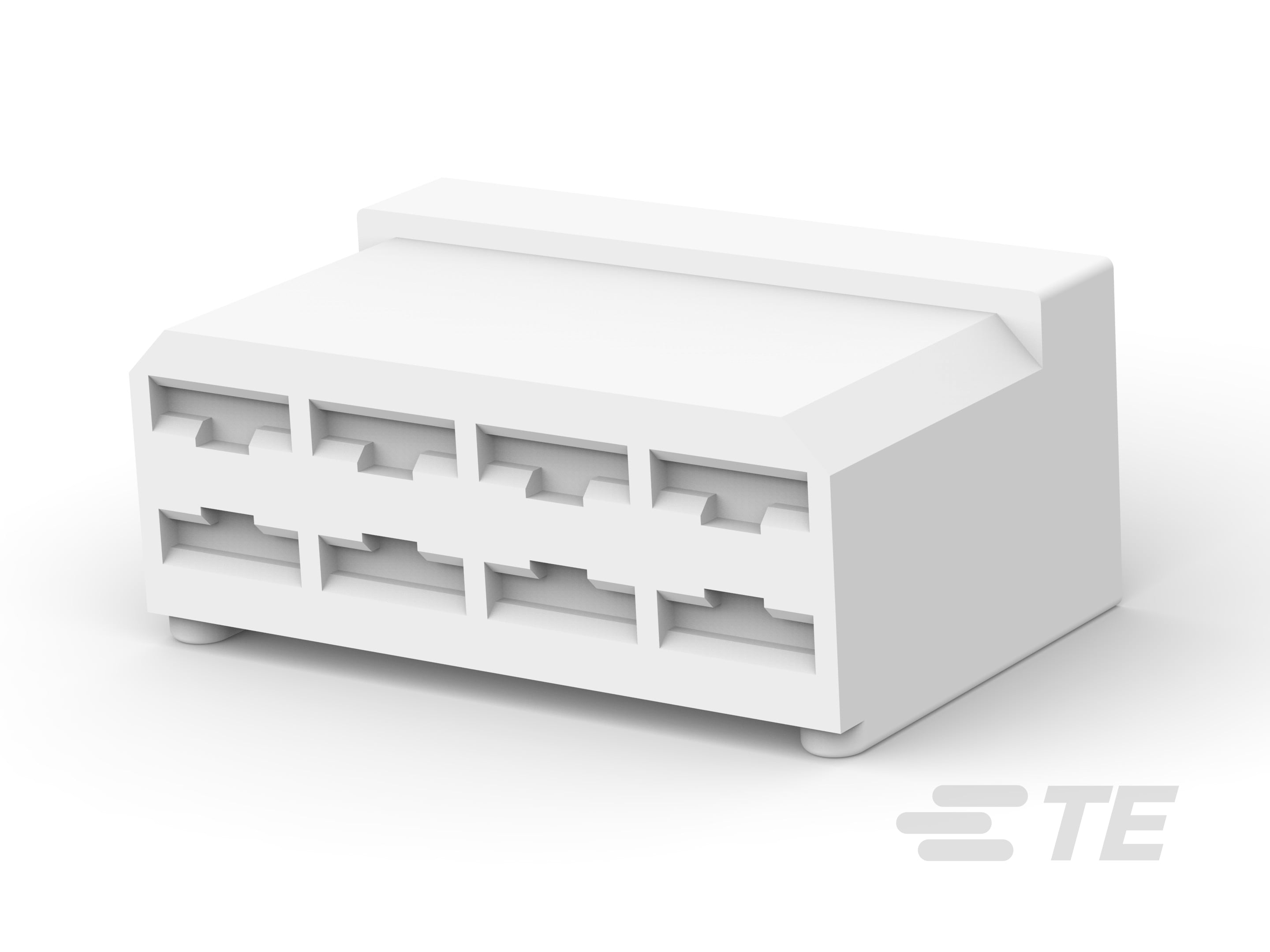 8 P FASTIN-ON HOUSING REC PA66 NAT-626229