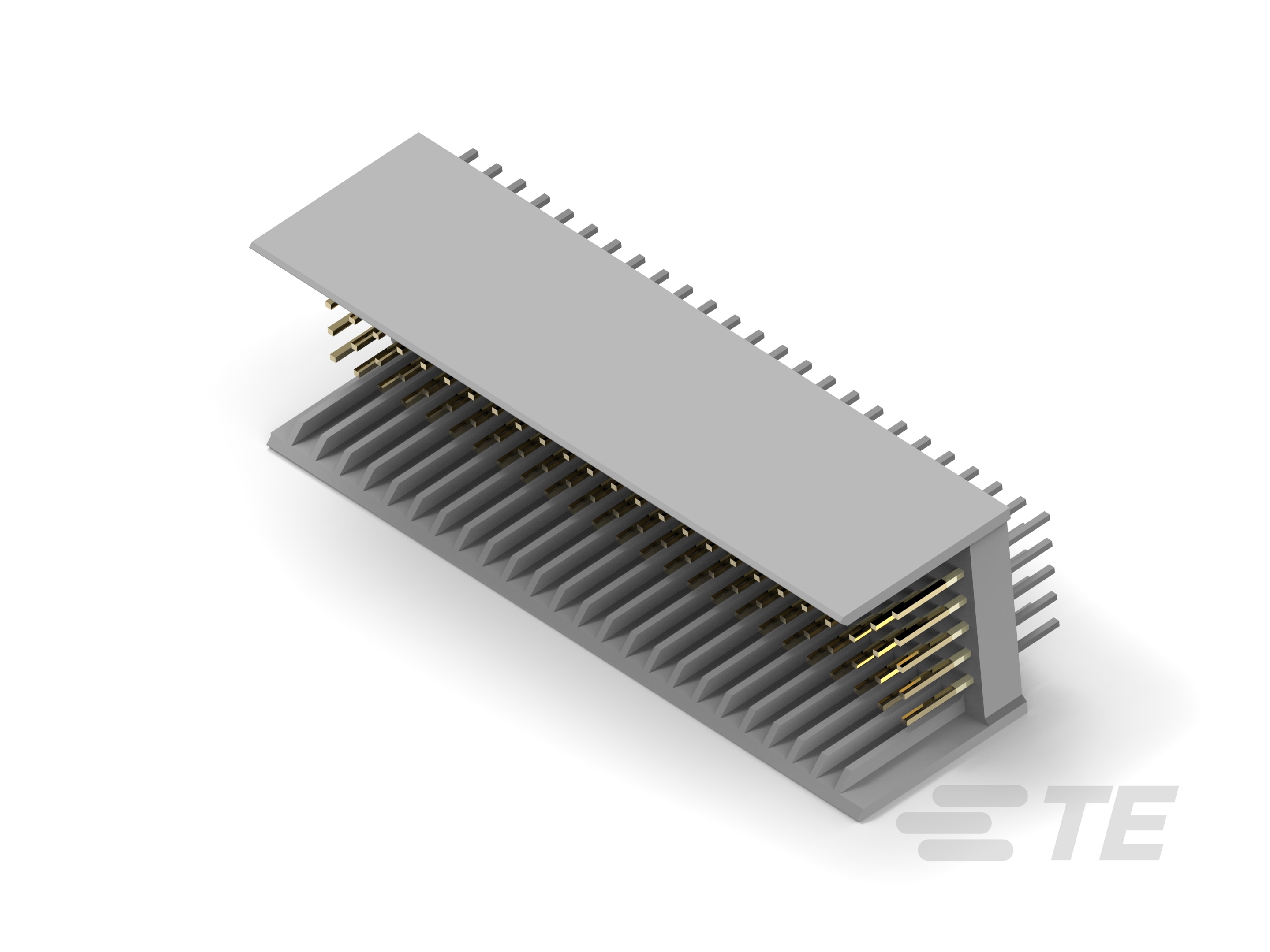 100141-1 : Z-PACK Hard Metric Male Connector: Traditional Backplane,  Mezzanine, 2mm | TE Connectivity