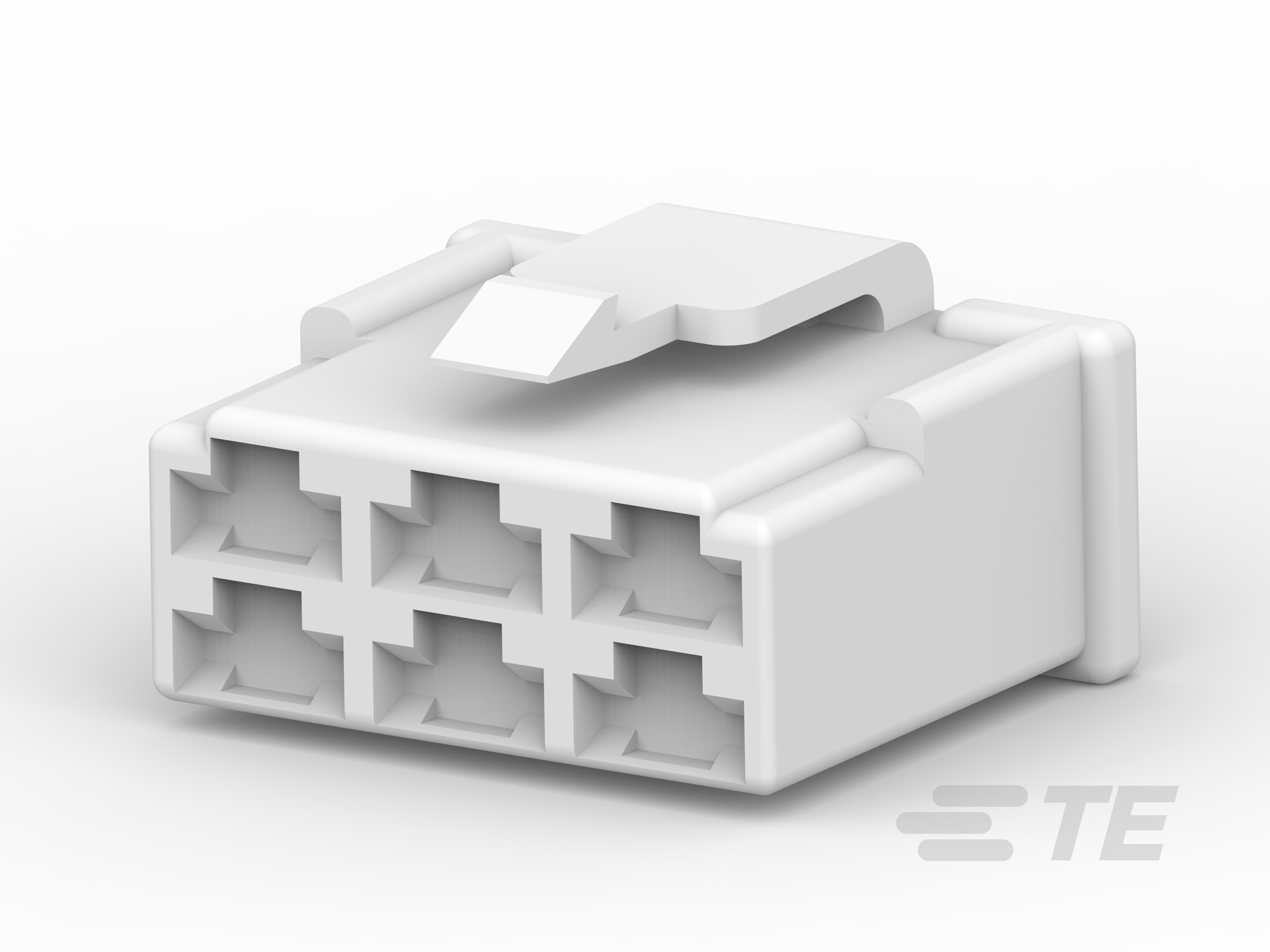 250 FASTON HSG.,REC.,6 POS,NATRUAL-174204-1