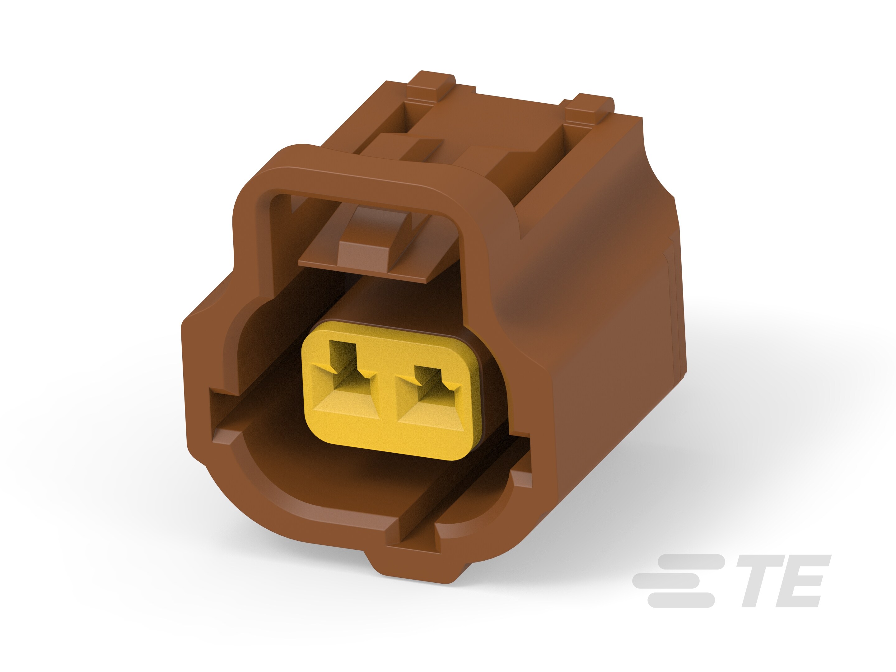 2 POS. PLUG ASSY, KEY H, BROWN-184014-3