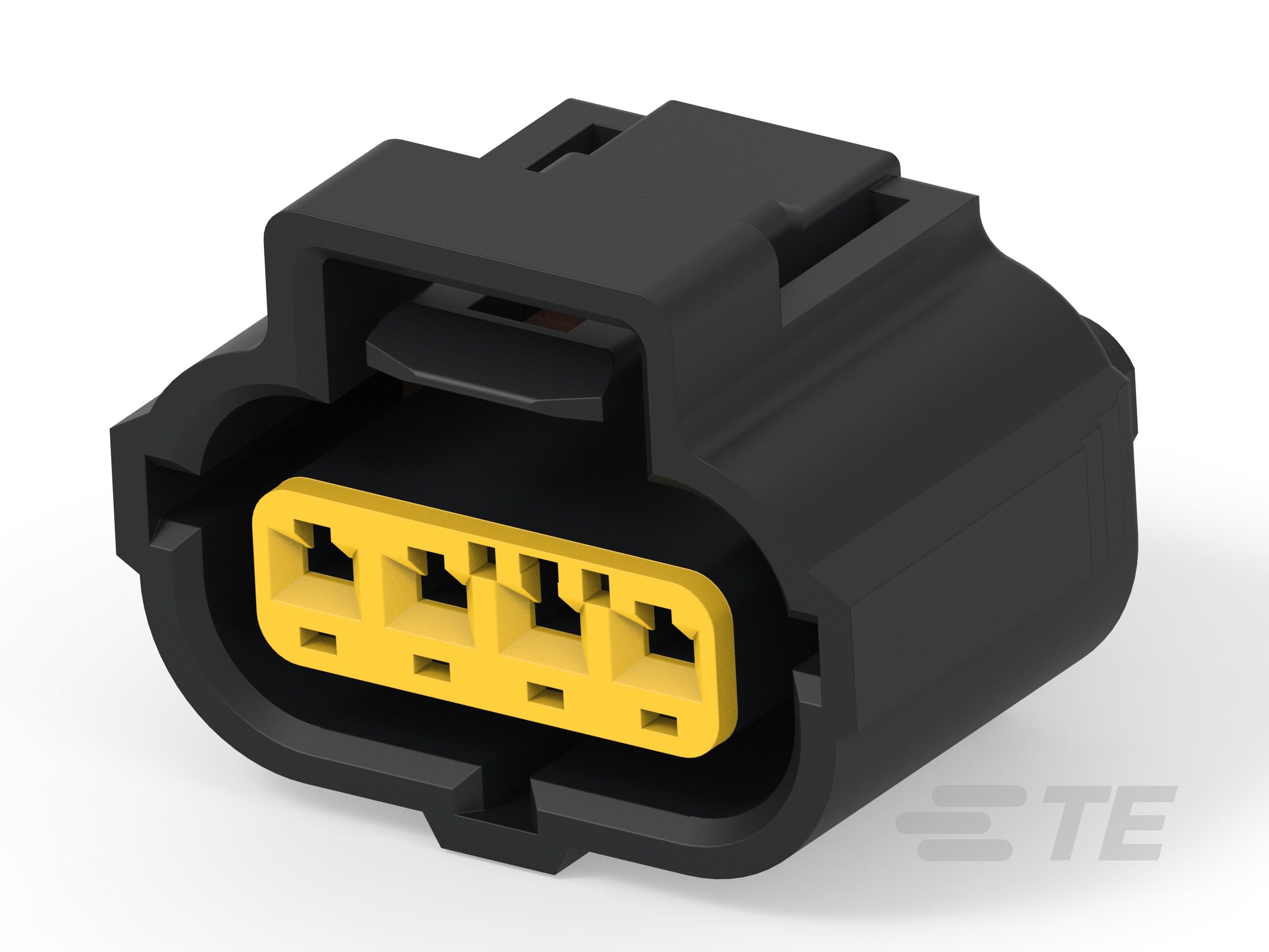 4 POS. PLUG ASSY, KEY C, BLACK-184050-1