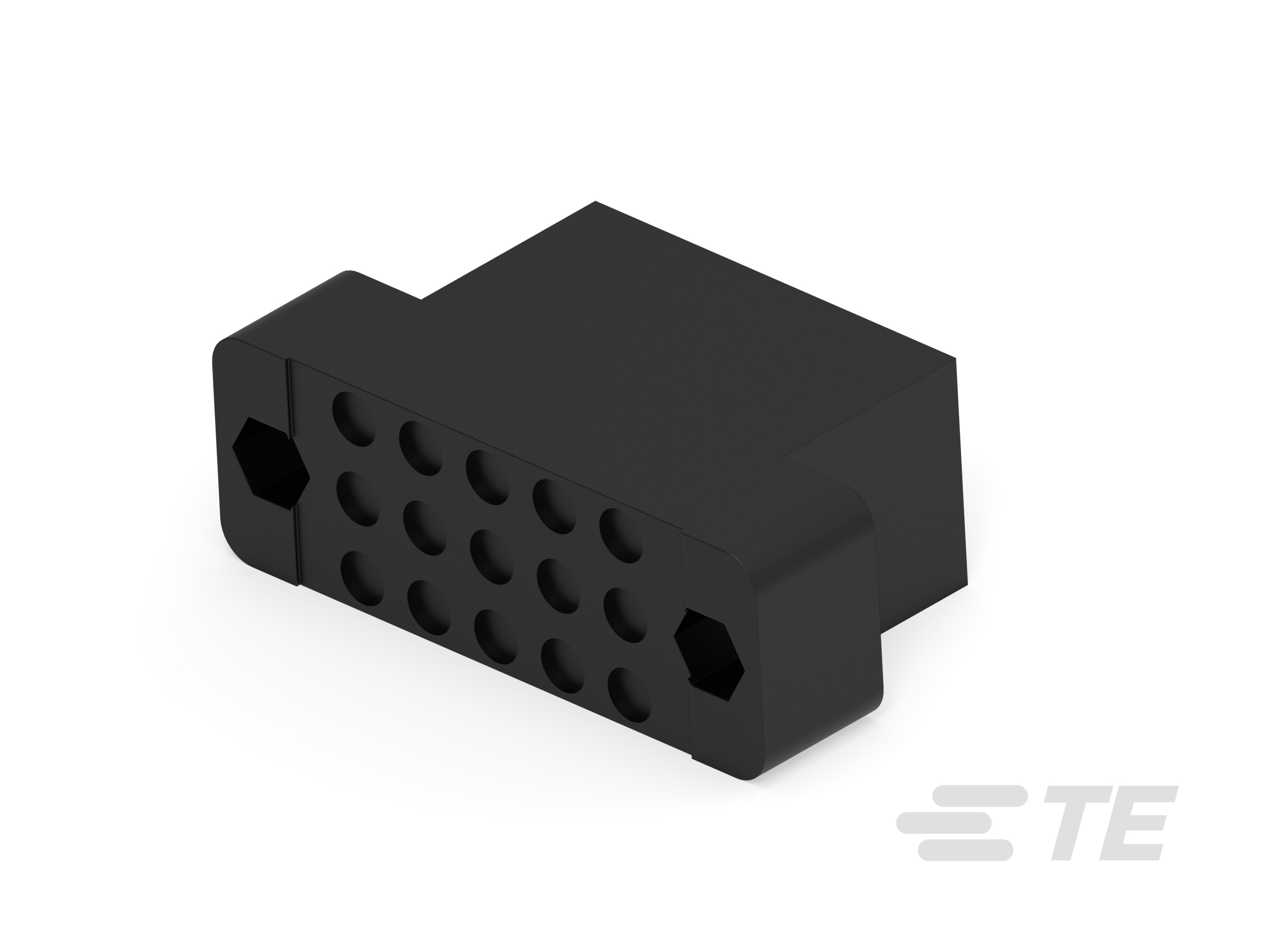 PIN BLK,15 POSN,AUTOWIRE-205607-2