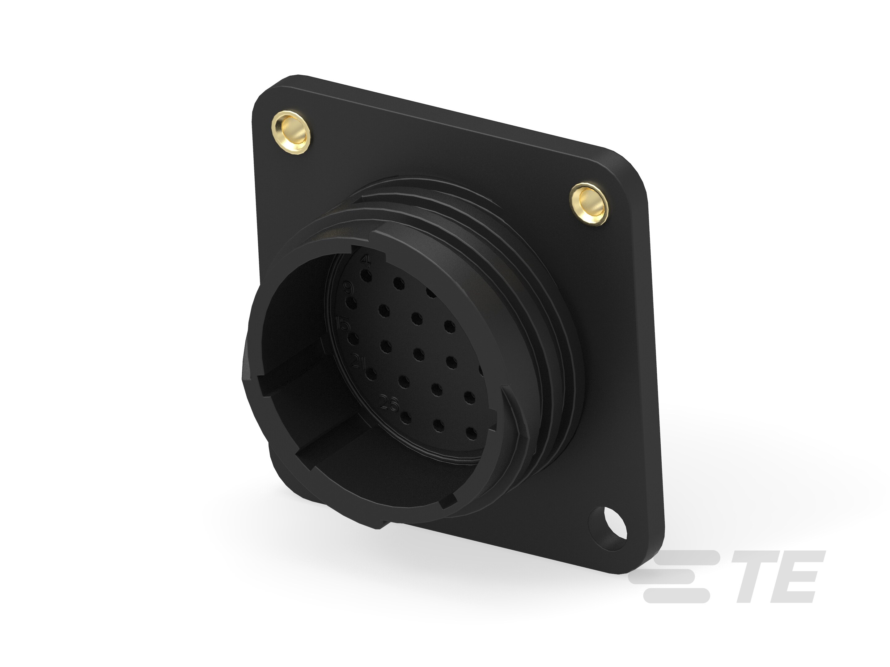 CPC RCPT ASSY 17-28 W/INSERTS-205840-4
