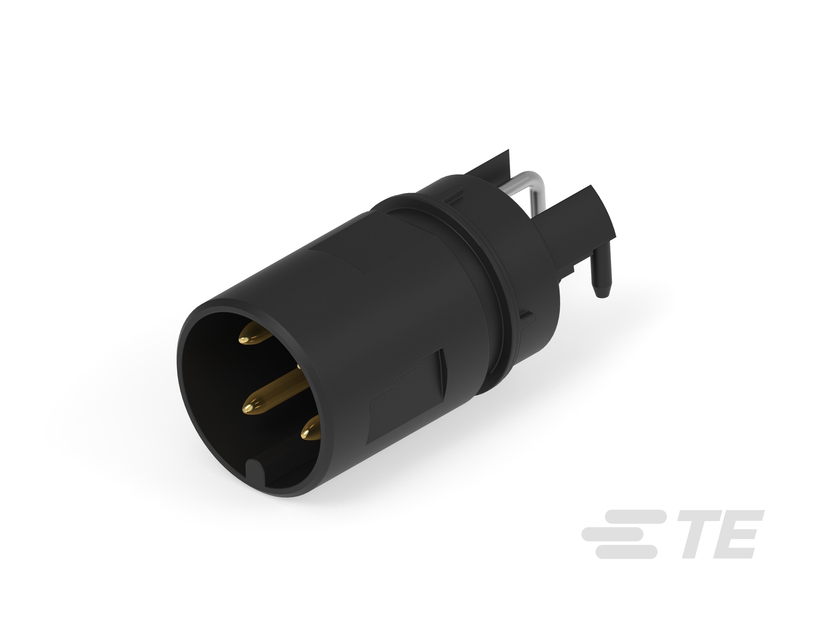 M12 MALE, A CODE, RA, 4P THR REAR MOUNT-225252-E