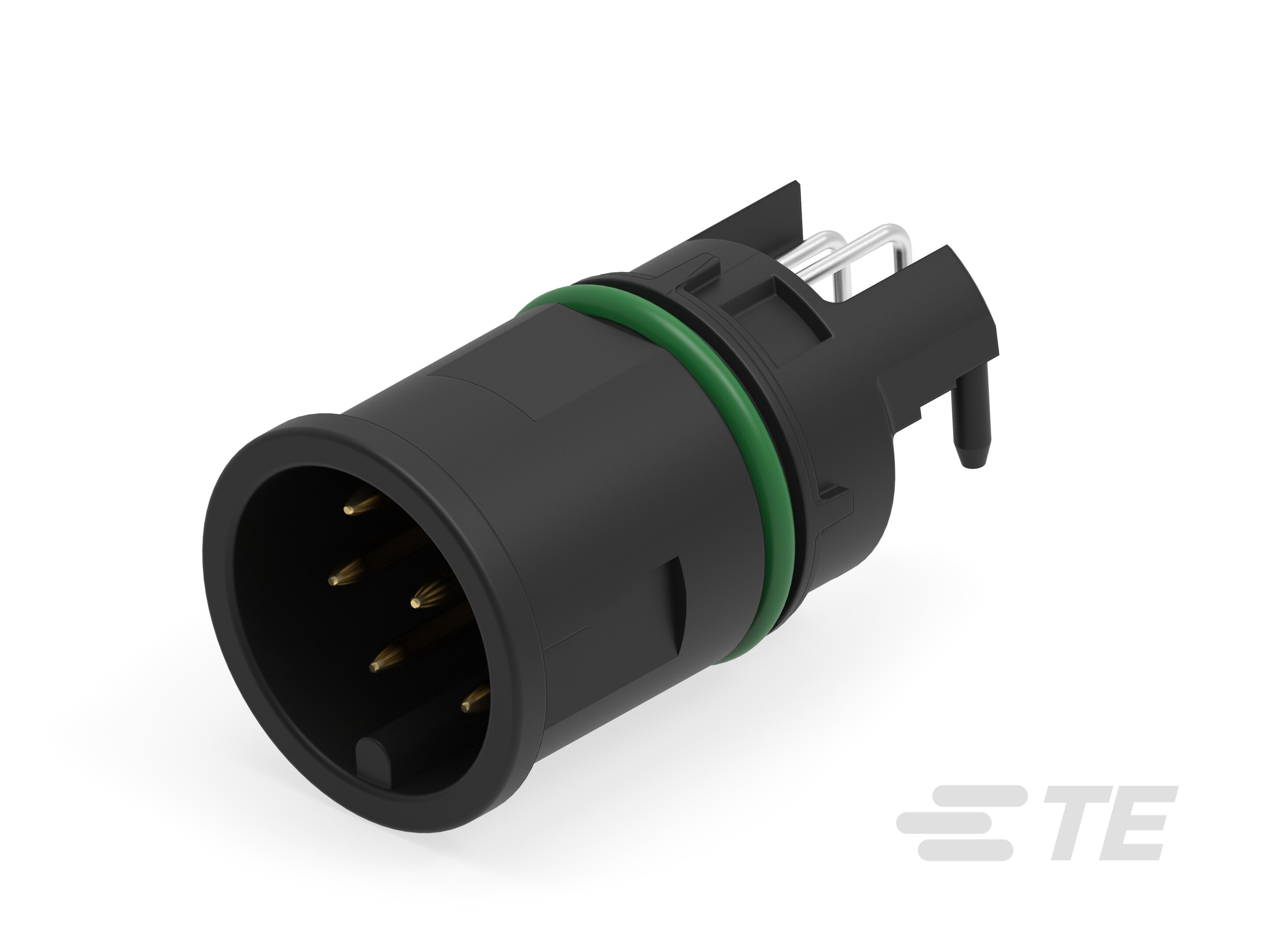 M12 MALE, A CODE,RA, 8P THR FRONT MOUNT-225291-E