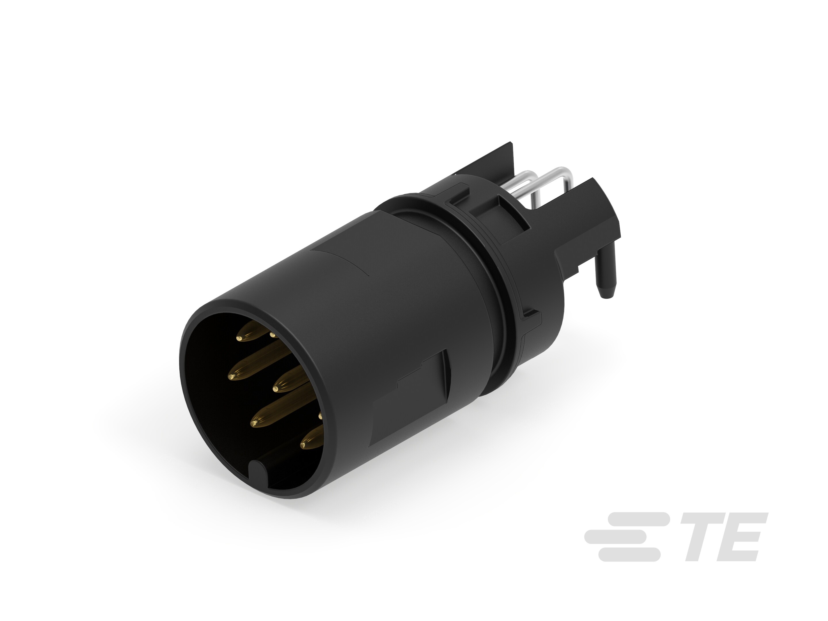 M12 MALE, A CODE,RA, 8P THR REAR MOUNT-225294-E