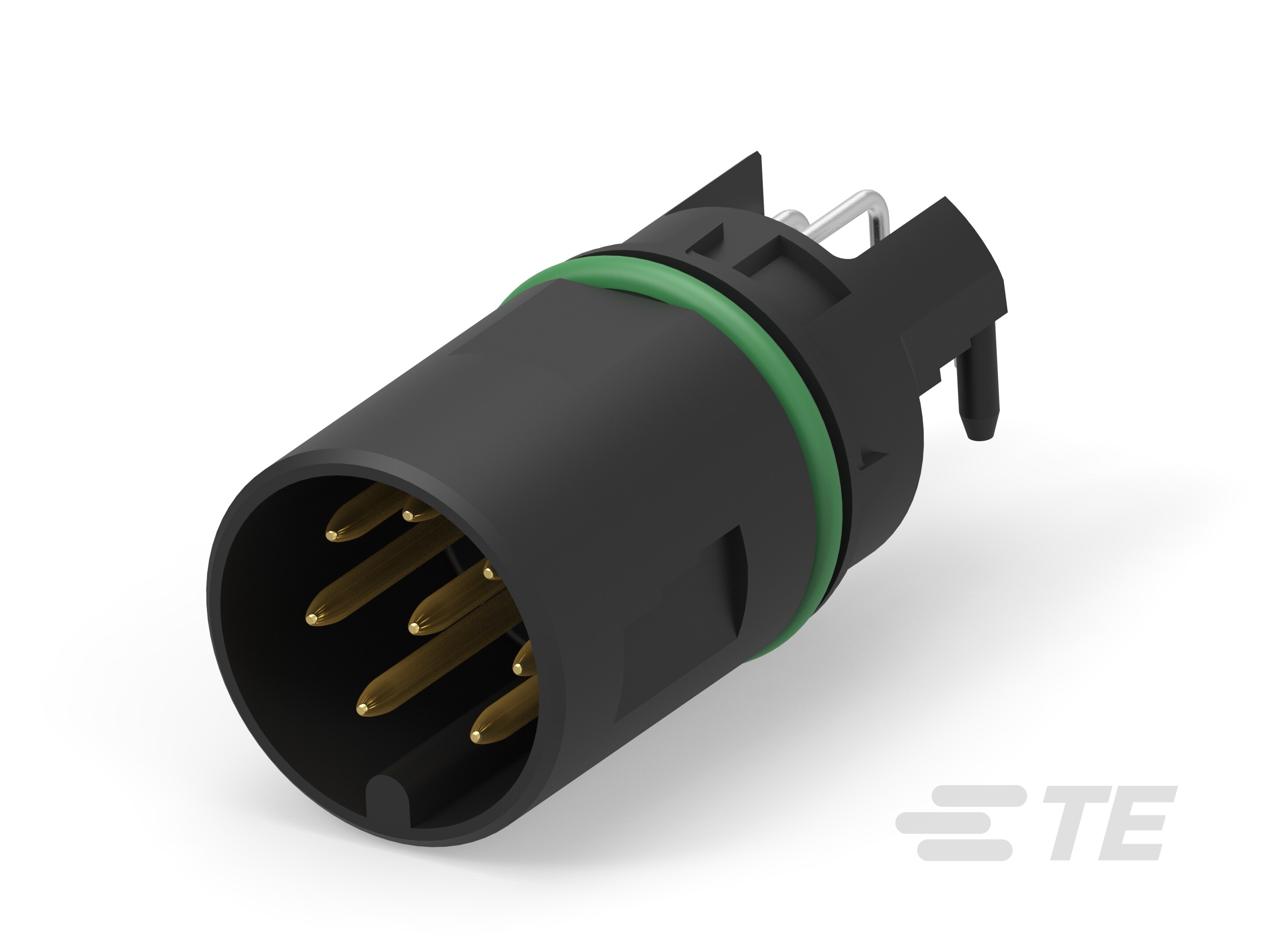 M12 MALE, A CODE,RA, 8P THR REAR MOUNT-225454-E