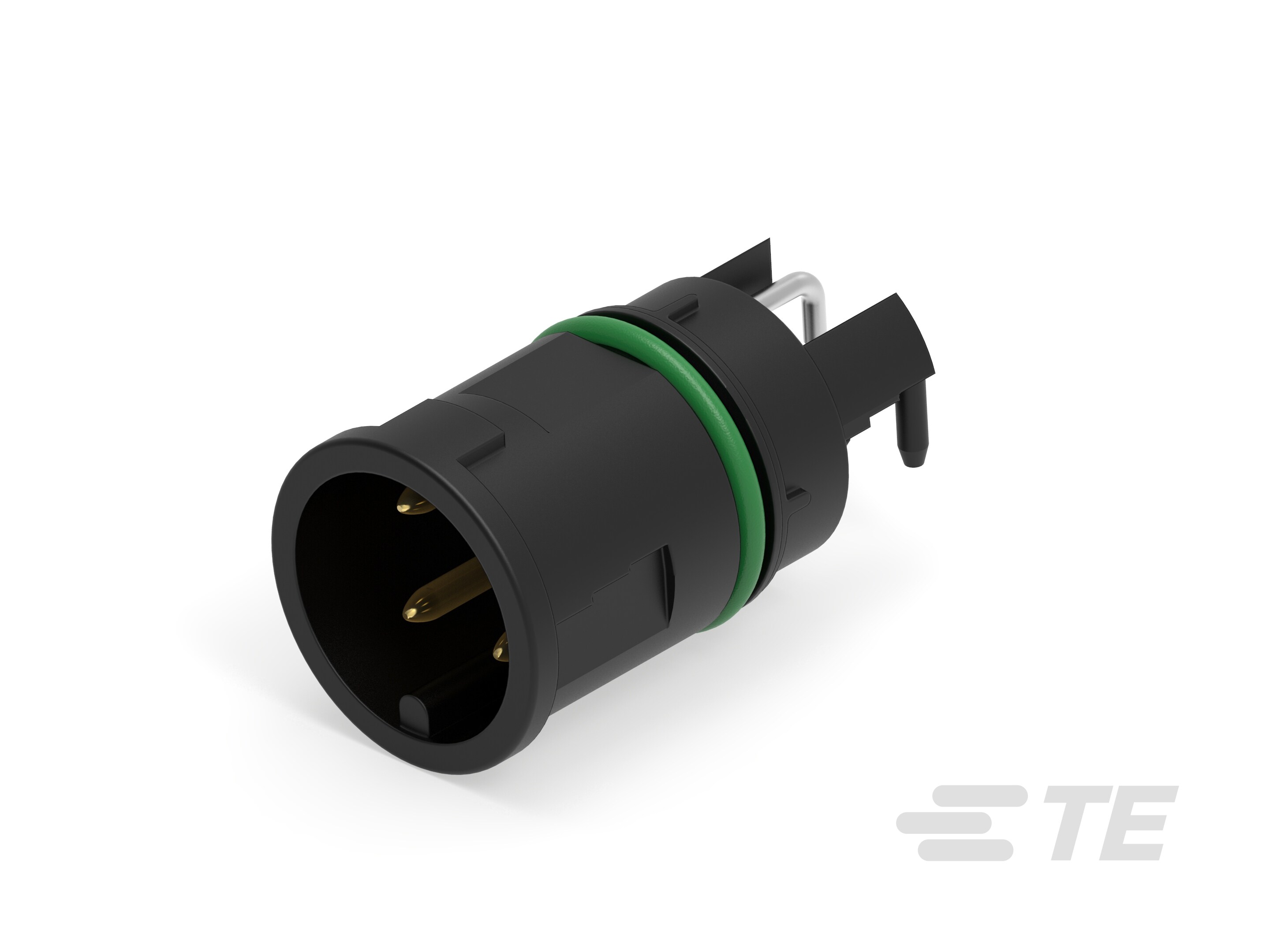 M12 MALE, A CODE, RA, 4P THR FRONT MOUNT-225516-E