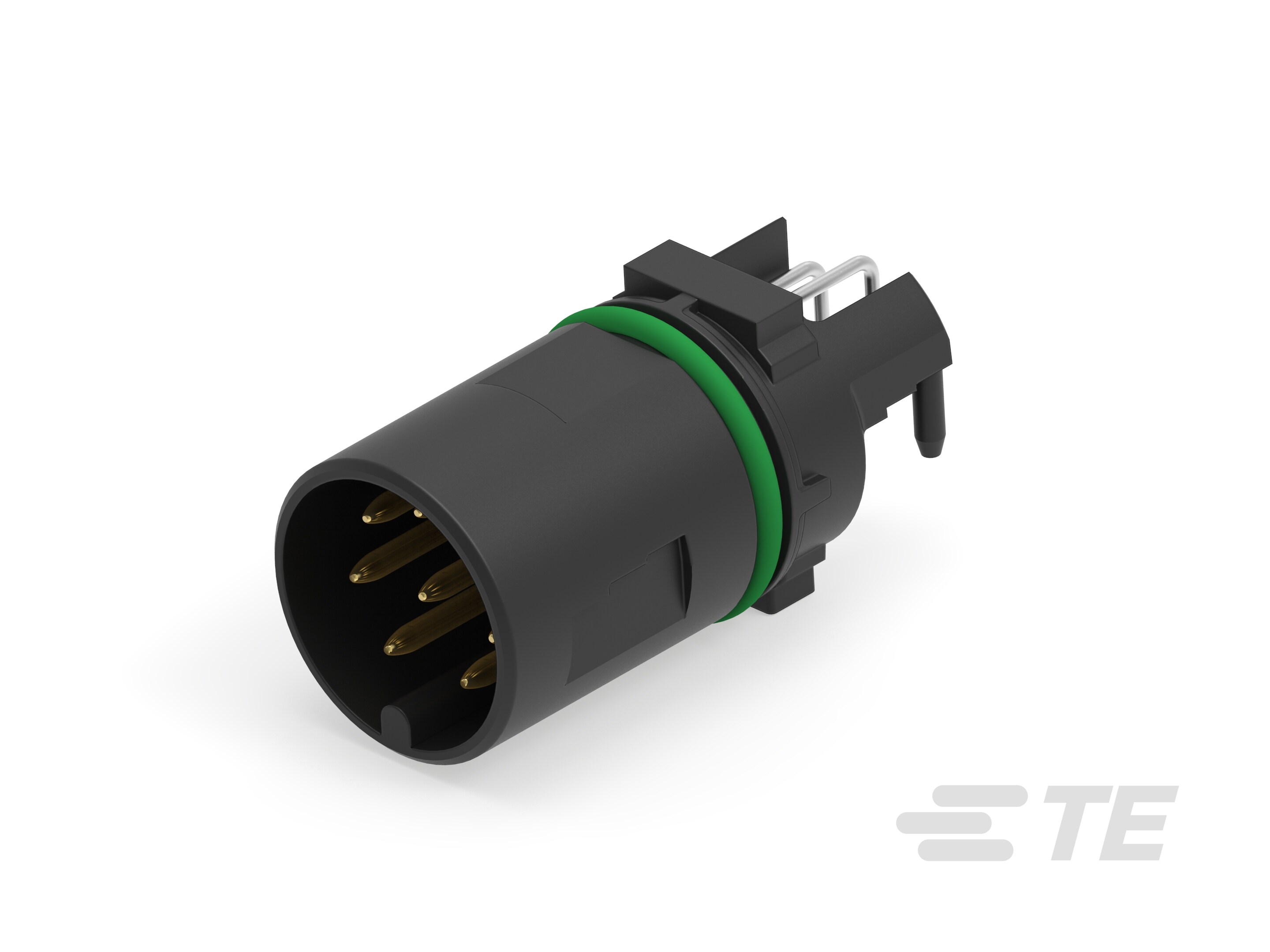 M12 MALE, A CODE,RA, 8P THR REAR MOUNT-225614-E