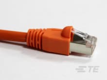 CAT5E 8 POS.CA ,PUR,ORANGE,STP, 2.0MTR-1-2308117-3