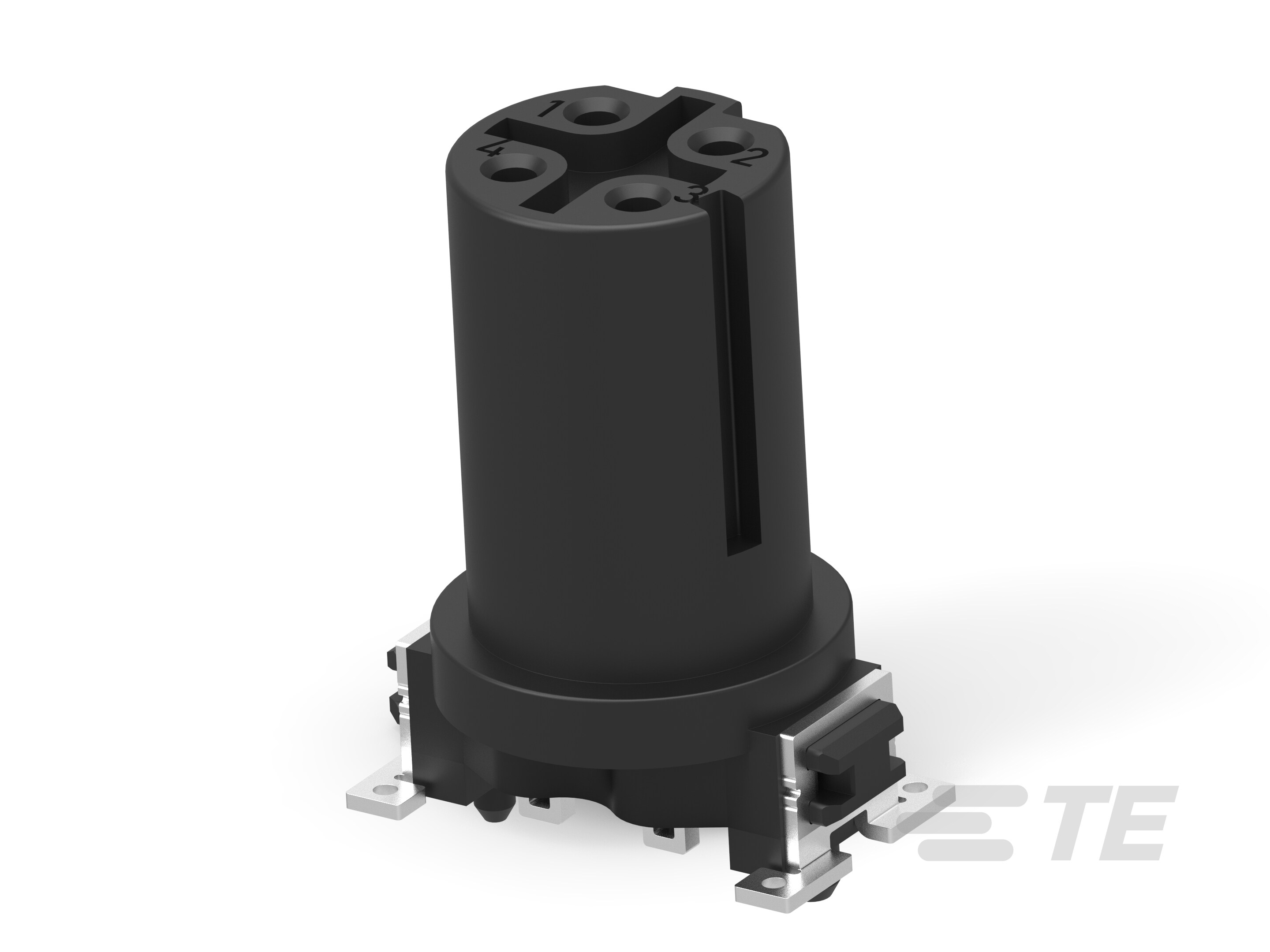 M12 FEMALE, D CODE, 4P, 17MM SMT-234040-E