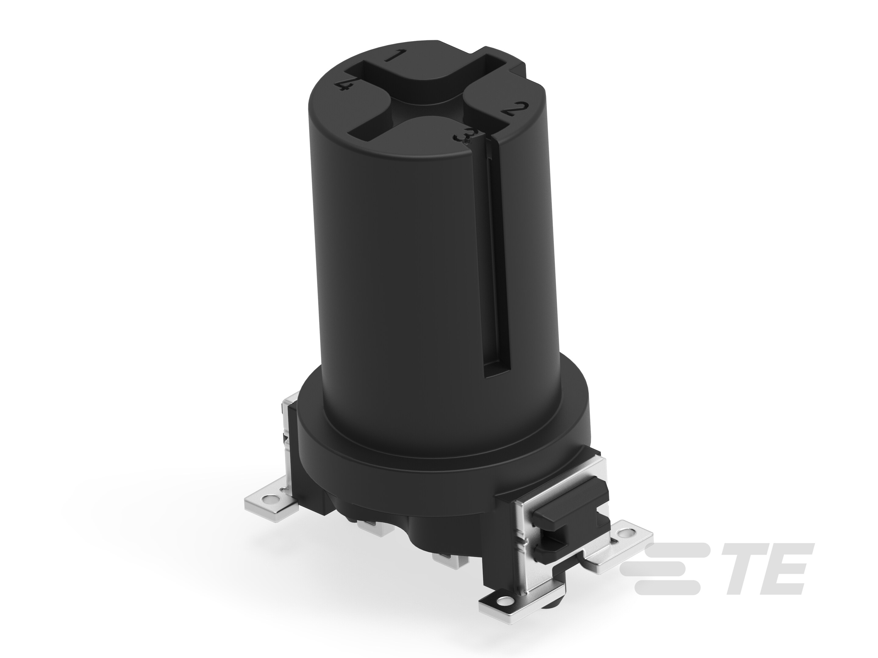 M12 FEMALE, D CODE, 4P, 17MM SMT-234041-E
