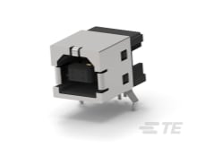 STD USB TYPE B, R/A, T/H, 15U