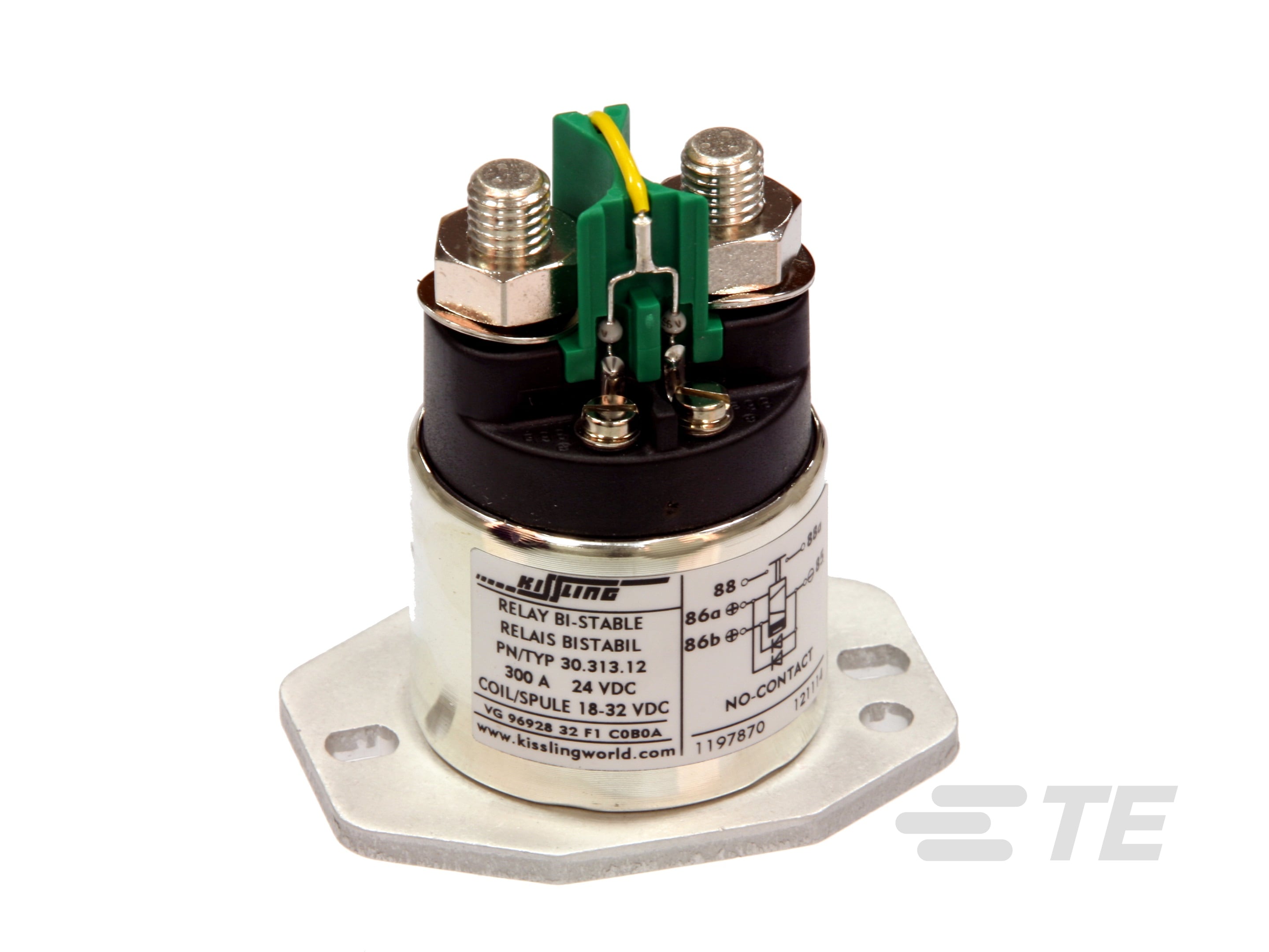 Power Relay, 300A, Standard, Bistable, 2 Coils, Polarized-CAT-AL6-KSPR30300