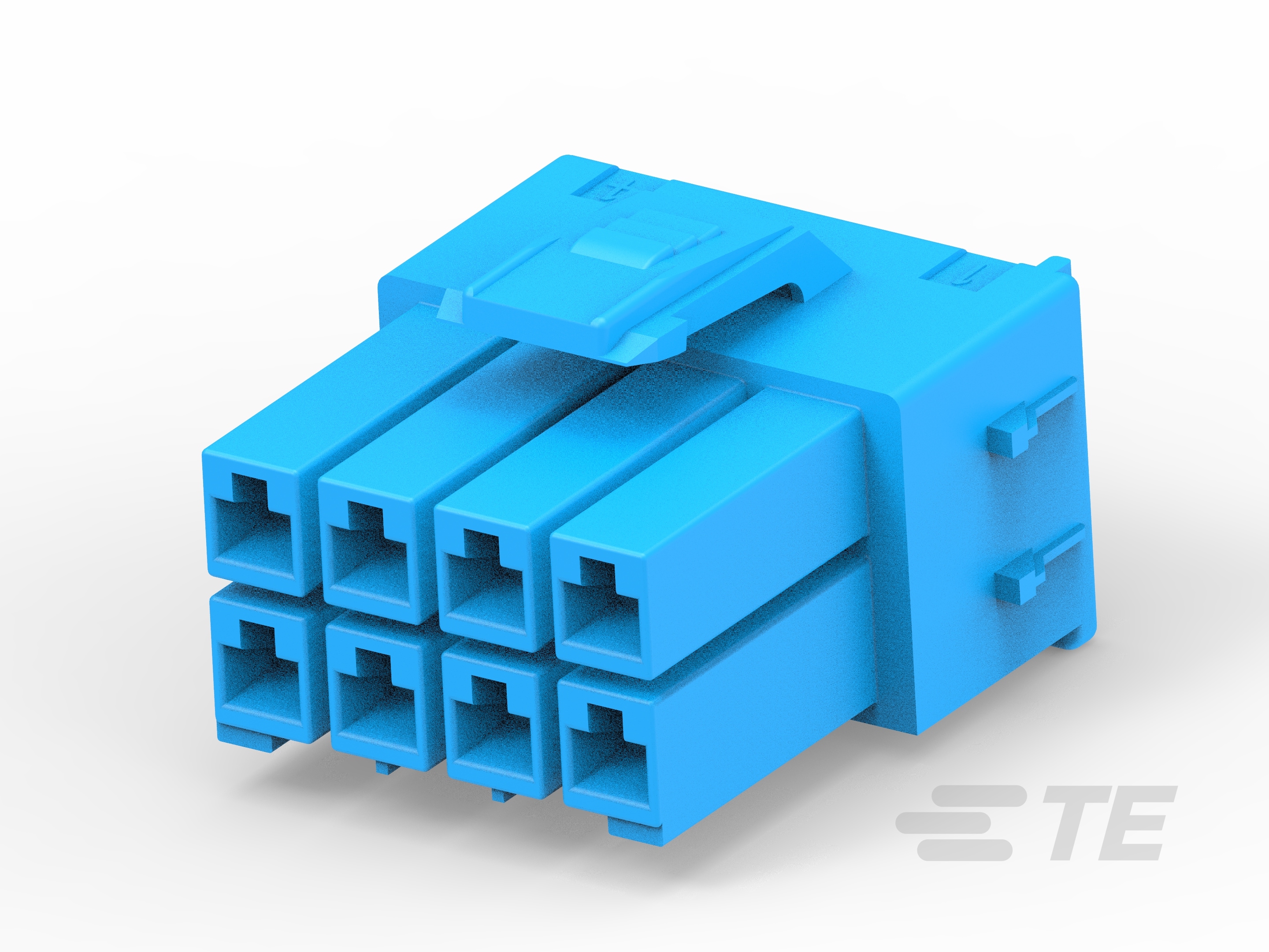PDL 8P PLUG HSG,3.96,D/R,BLUE(-368577-6