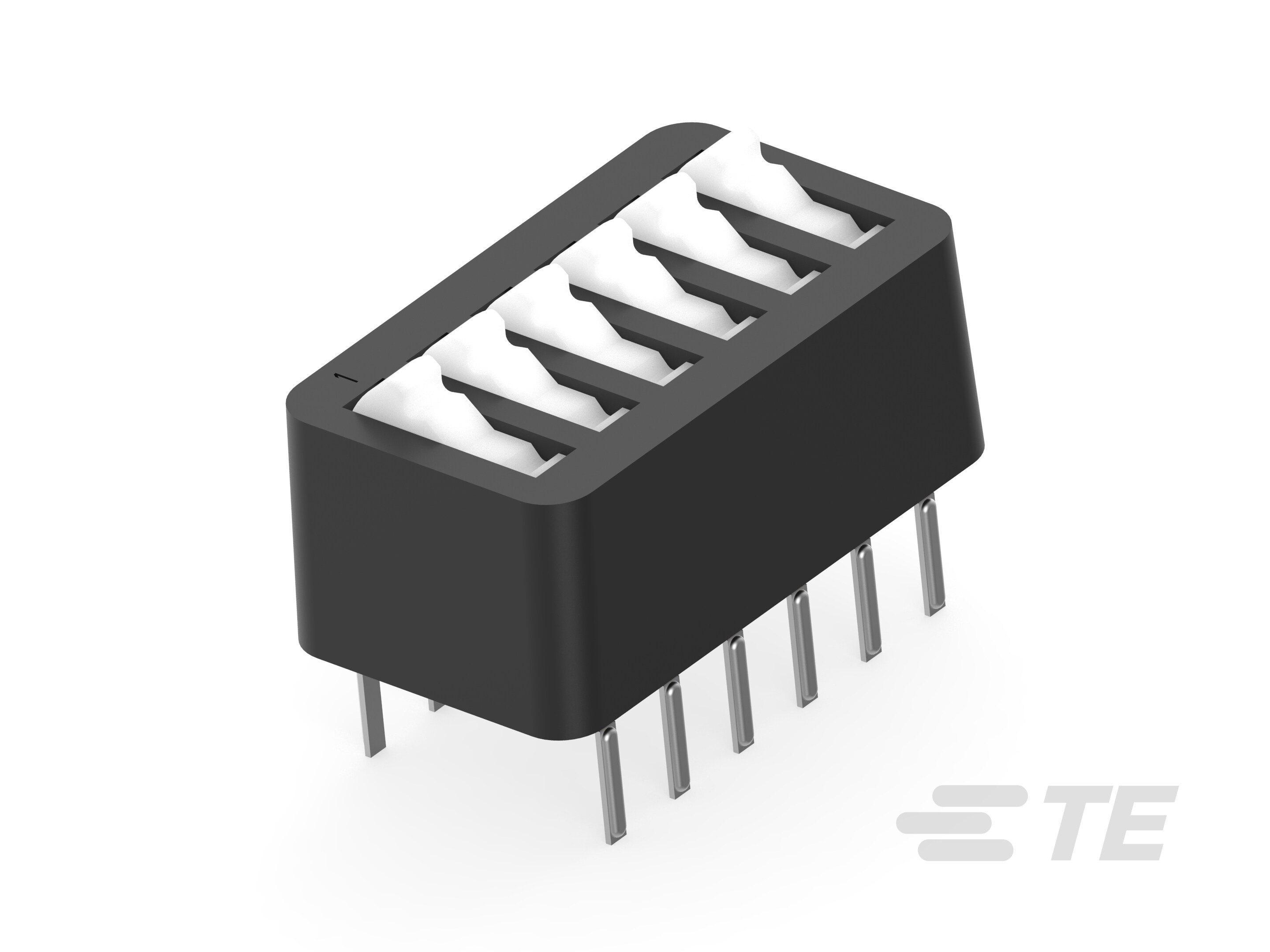 DIP SW ASSY-BLK SPST-6POS-435166-4