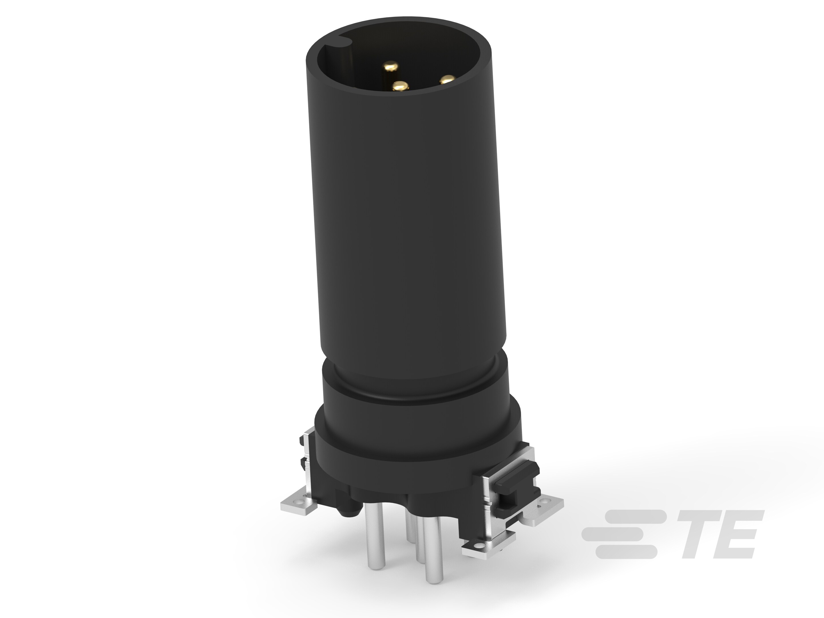 M12 MALE, D CODE, 5P, 17MM THR-464834-E