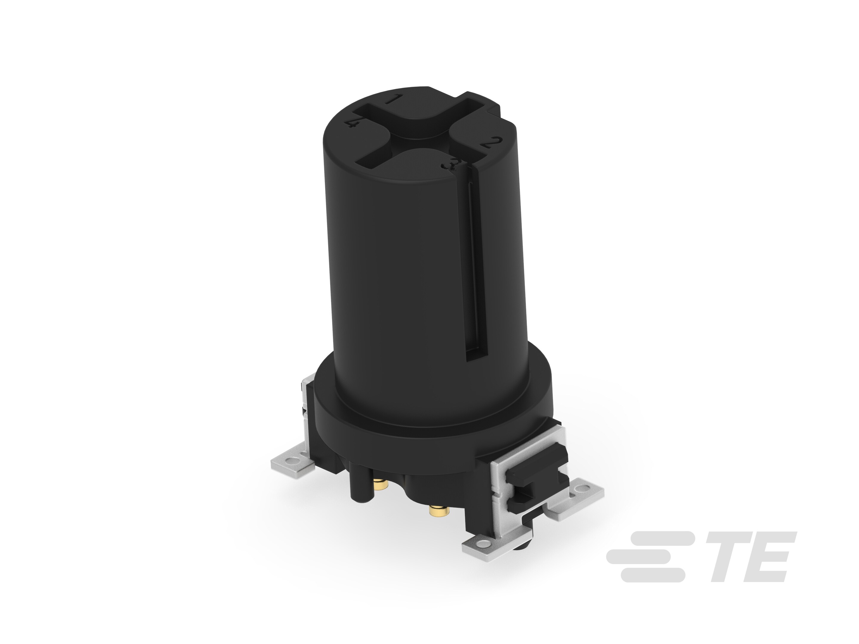 M12 FEMALE, D CODE, 4P, 17MM SMT-474665-E