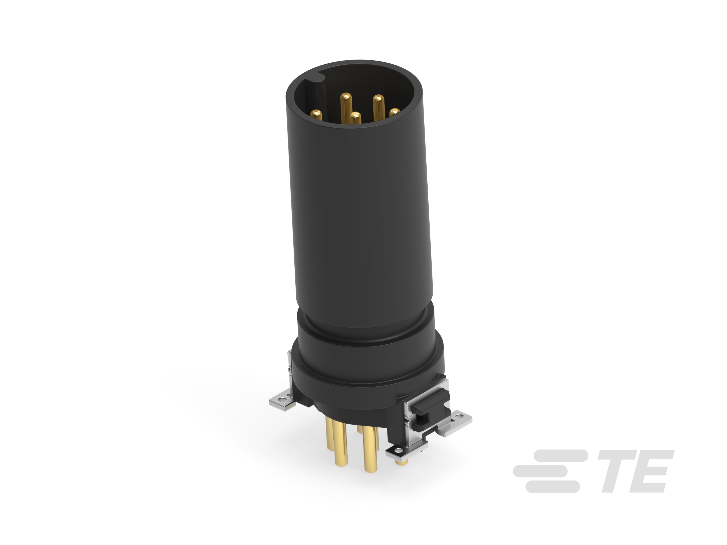 M12 MALE, A CODE, 8P, 17MM THR-484156-E
