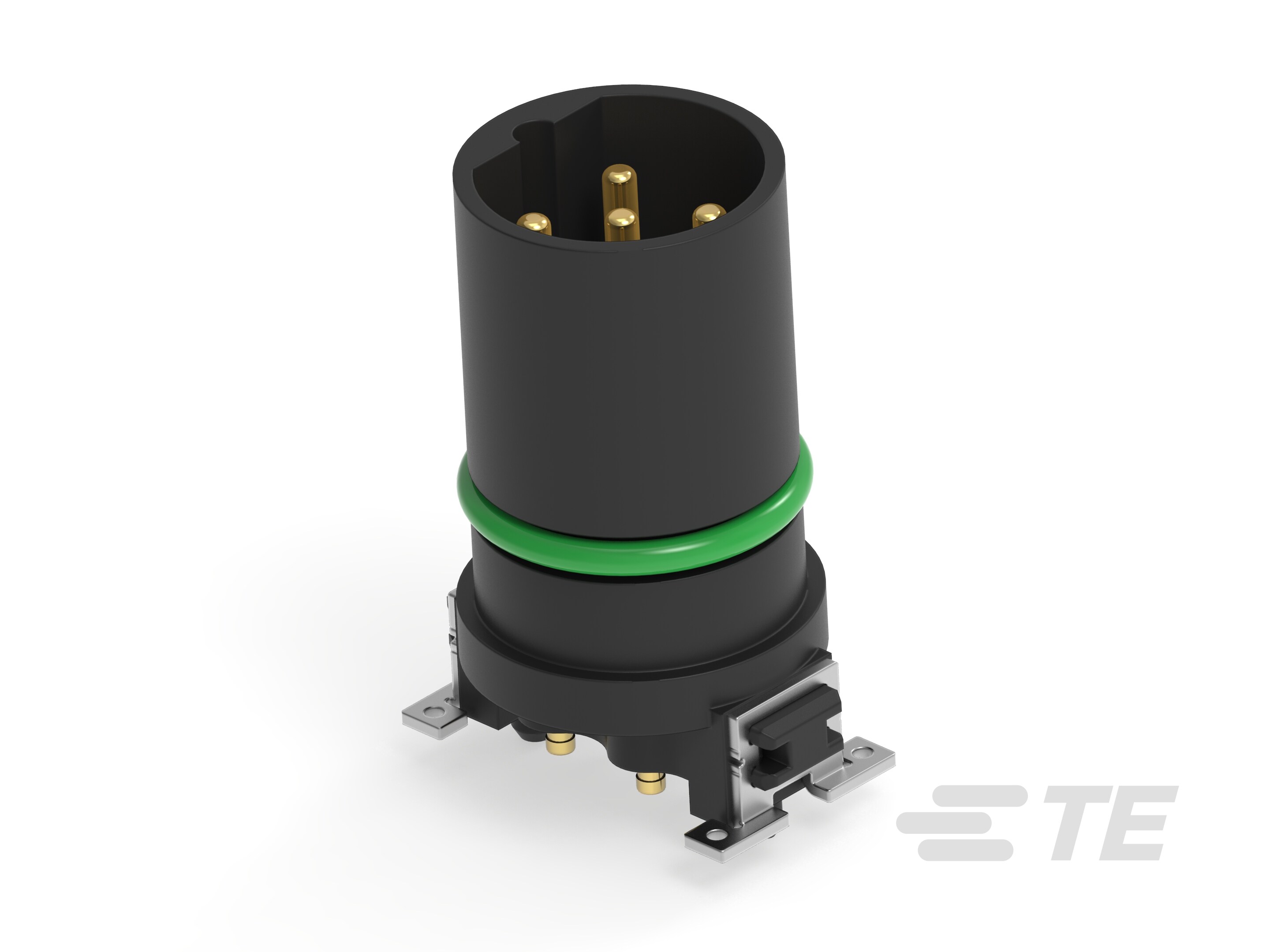 M12 MALE, B CODE, 5P, 10.5MM SMT-515129-E