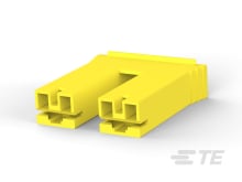 PL&STANDARD FASTON 250 HSG REC YELLOW-520935-6