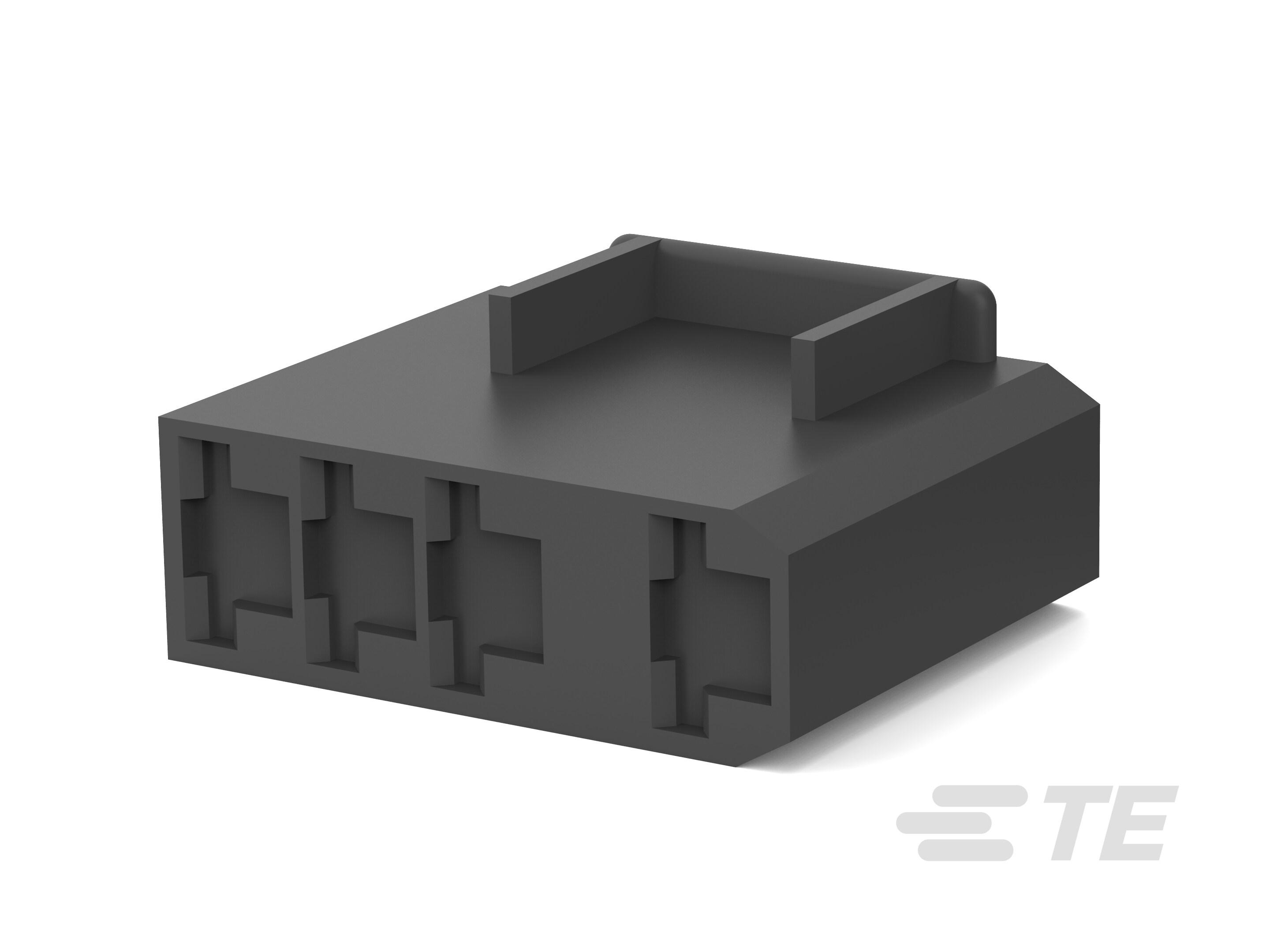 250 FASTON HSG.,REC.,4 POS,BLACK-1-520987-4