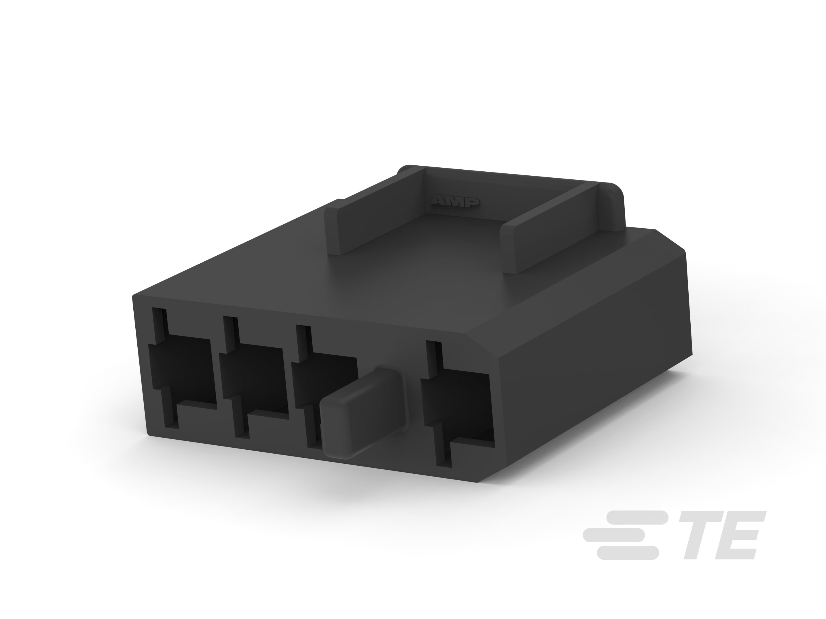 250 FASTON HSG. REC 4P BLACK-521065-1