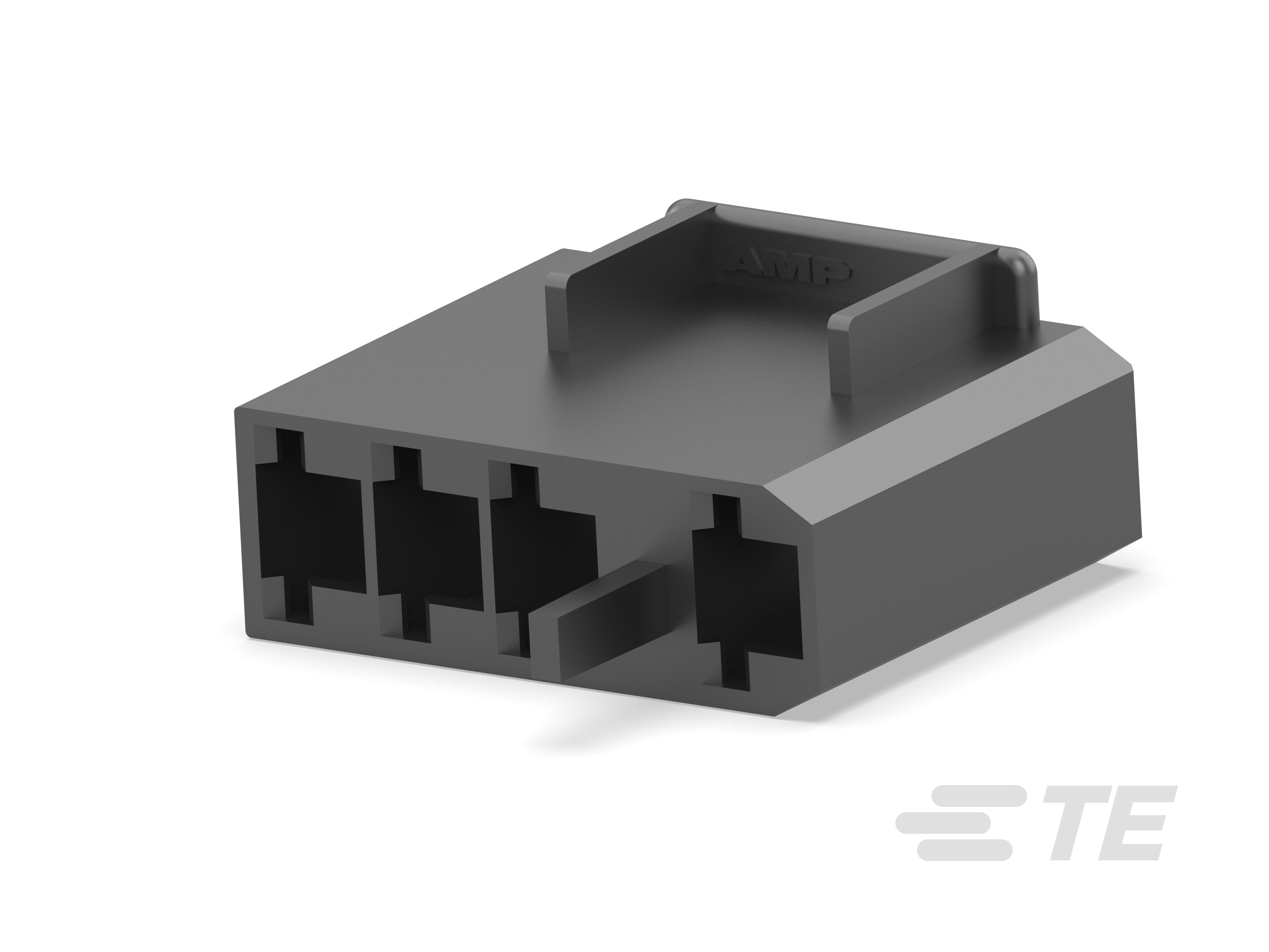 250 FASTON HSG. REC 3P BLACK-521498-4