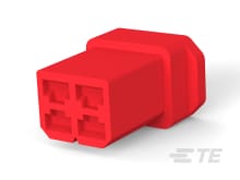 FASTIN-ON .110 HOUSING RECEPTACLE RED-626056-5