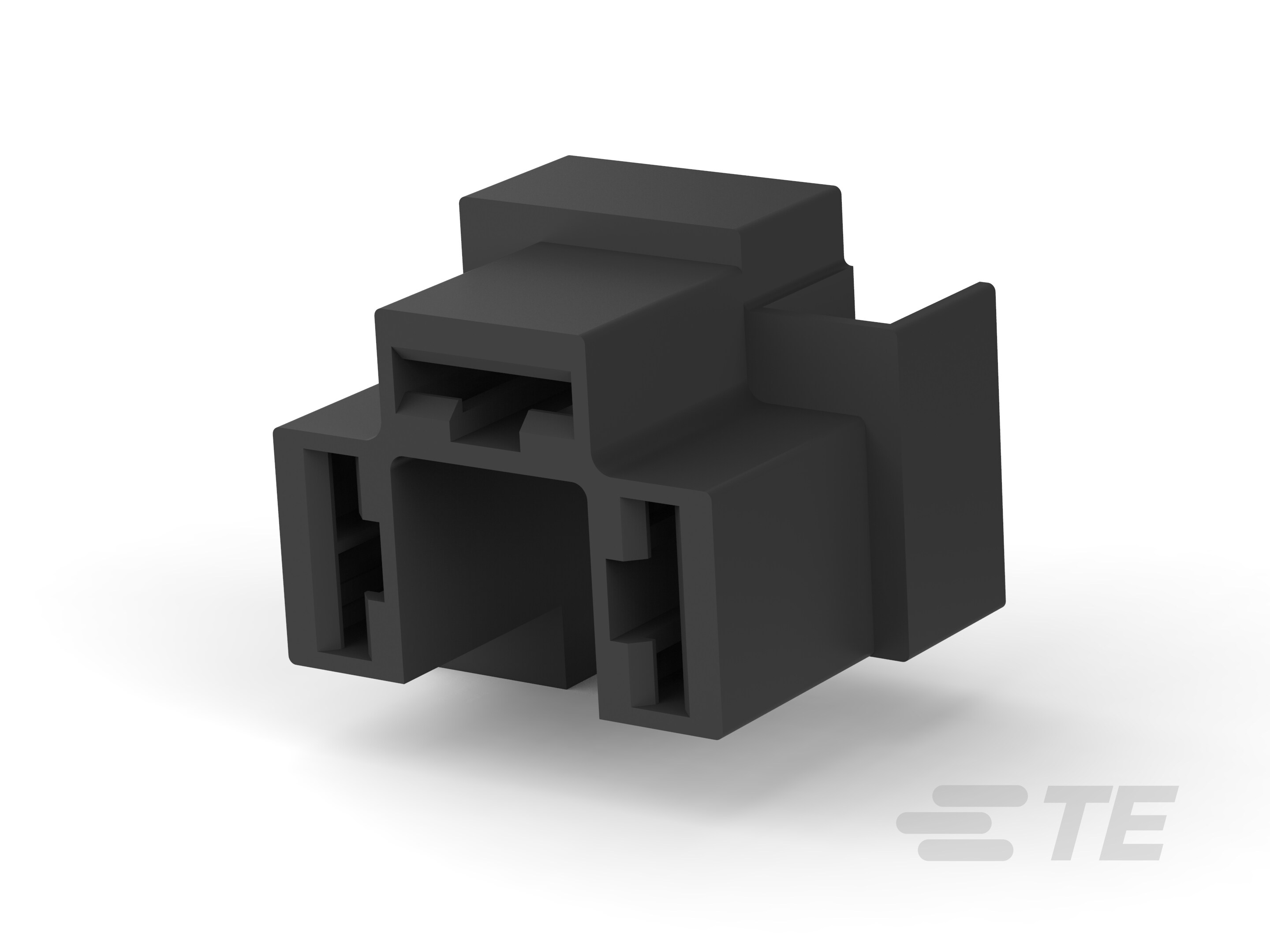 3 CIR FASTIN-ON RECP HSG PRETO-626213-2