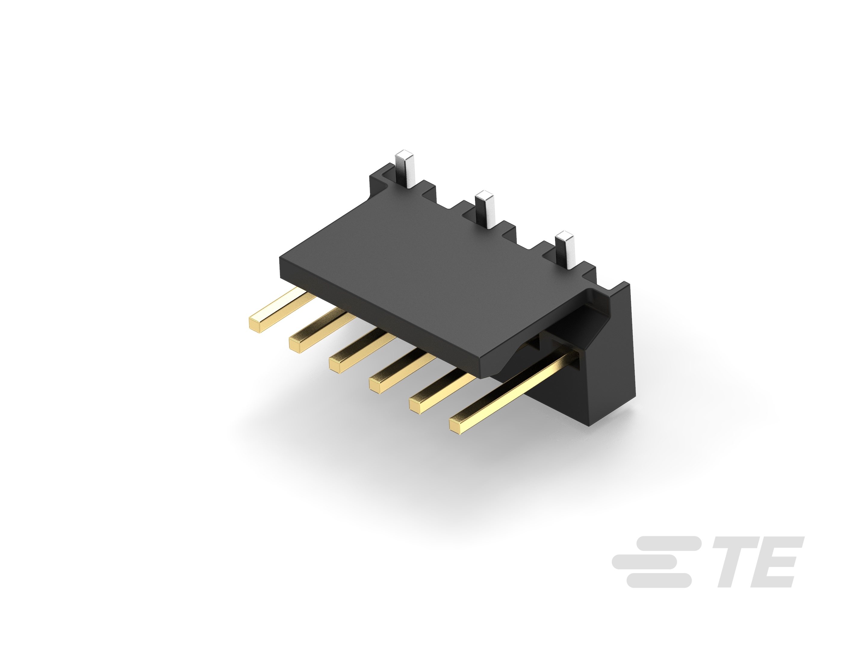 PCB Header: Nylon, Vertical, Surface Mount, MTA 100-CAT-104MTA-NVSMH