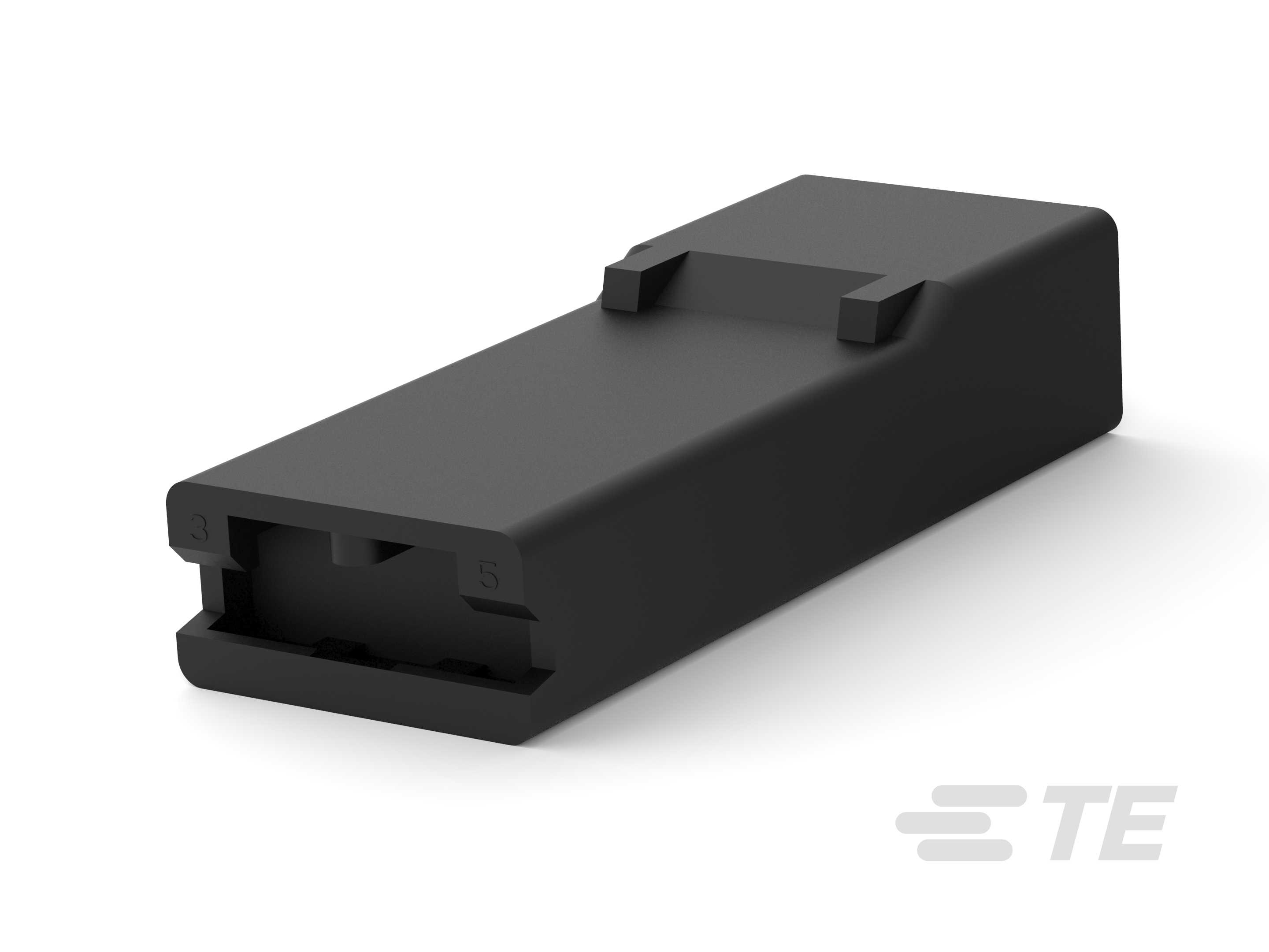 250 FASTON HSG. REC. 1P BLACK-735075-5