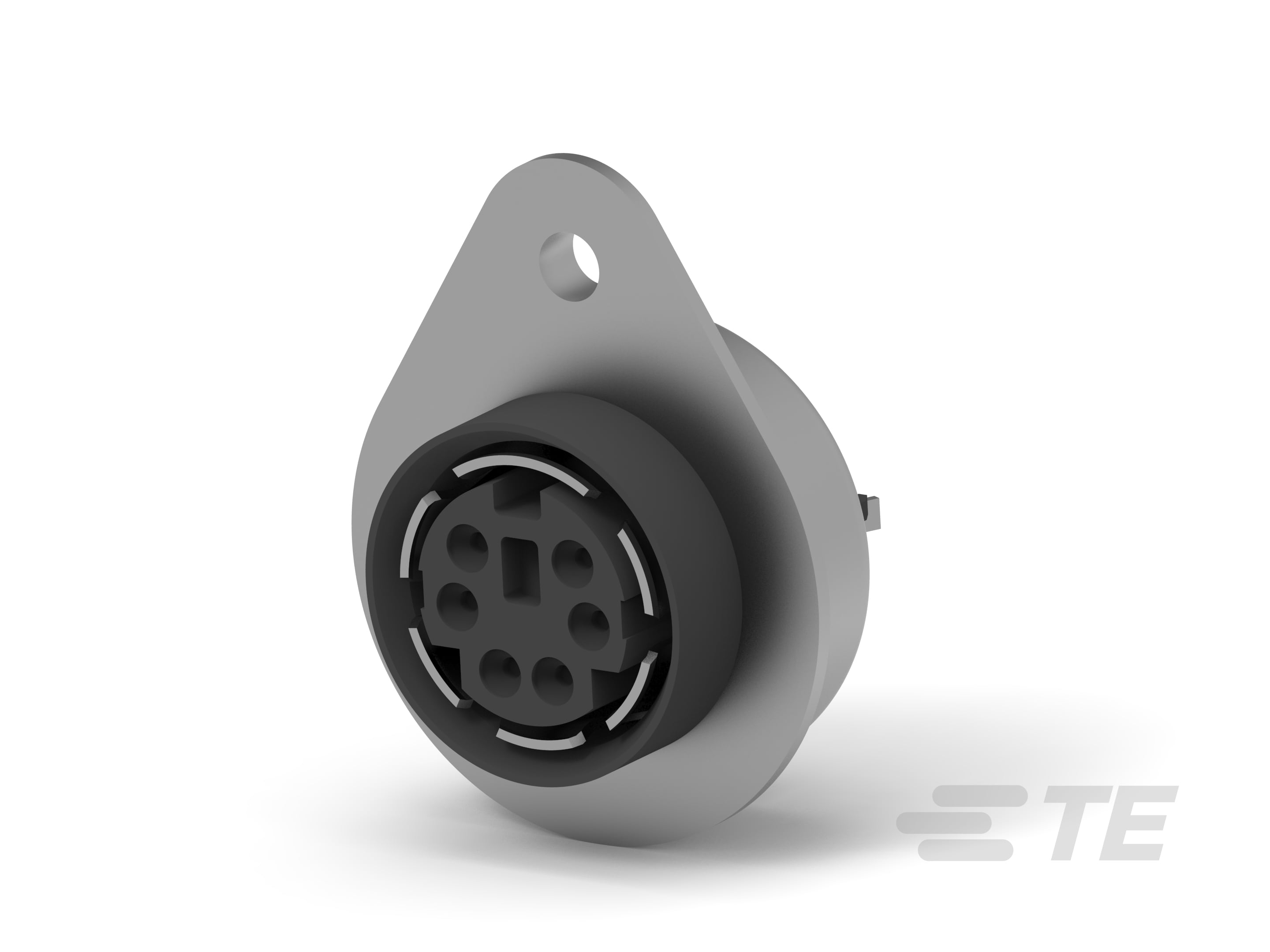 Mini DIN, 6 pos, Vertical, Shield-750730-2