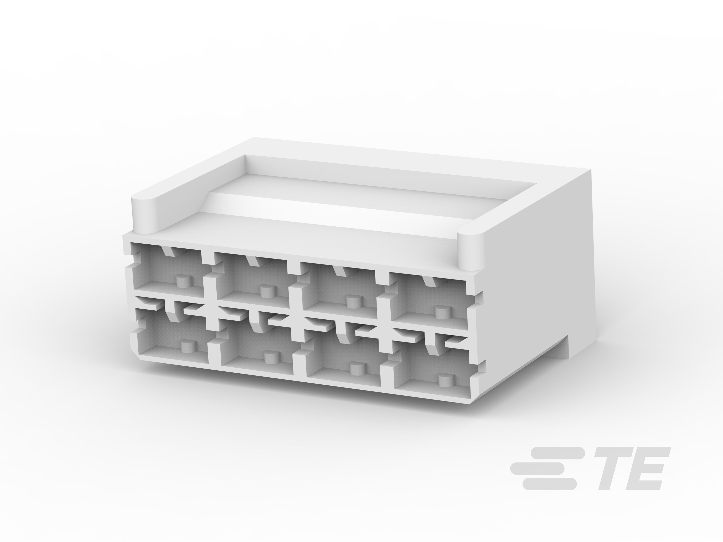 PL 250 8P HOUSING PA6.6 ZYTEL 101 WHITE-926646-8