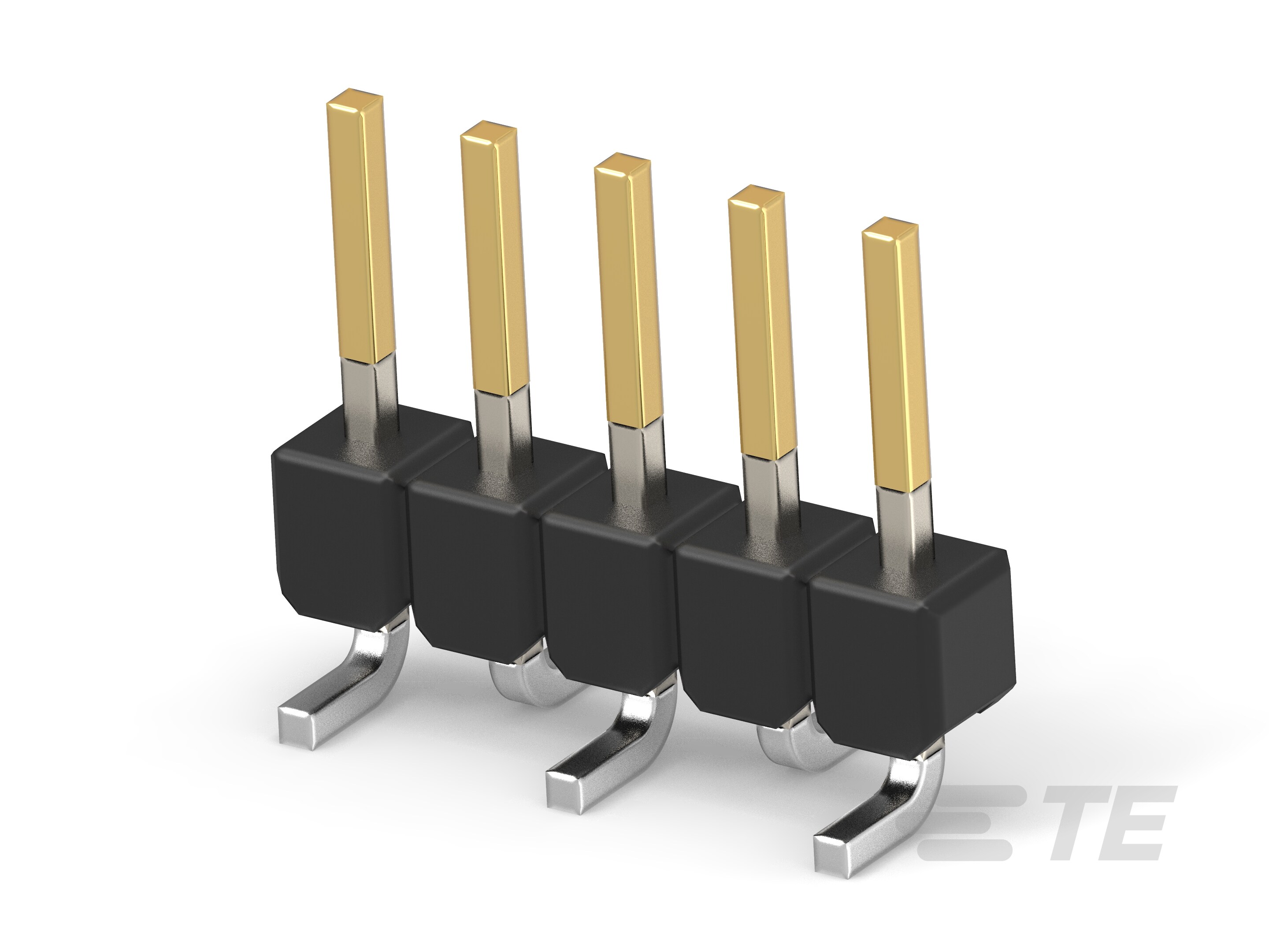MODU II PIN HEADER, SGL ROW,SMD- 5 POS-966710-5
