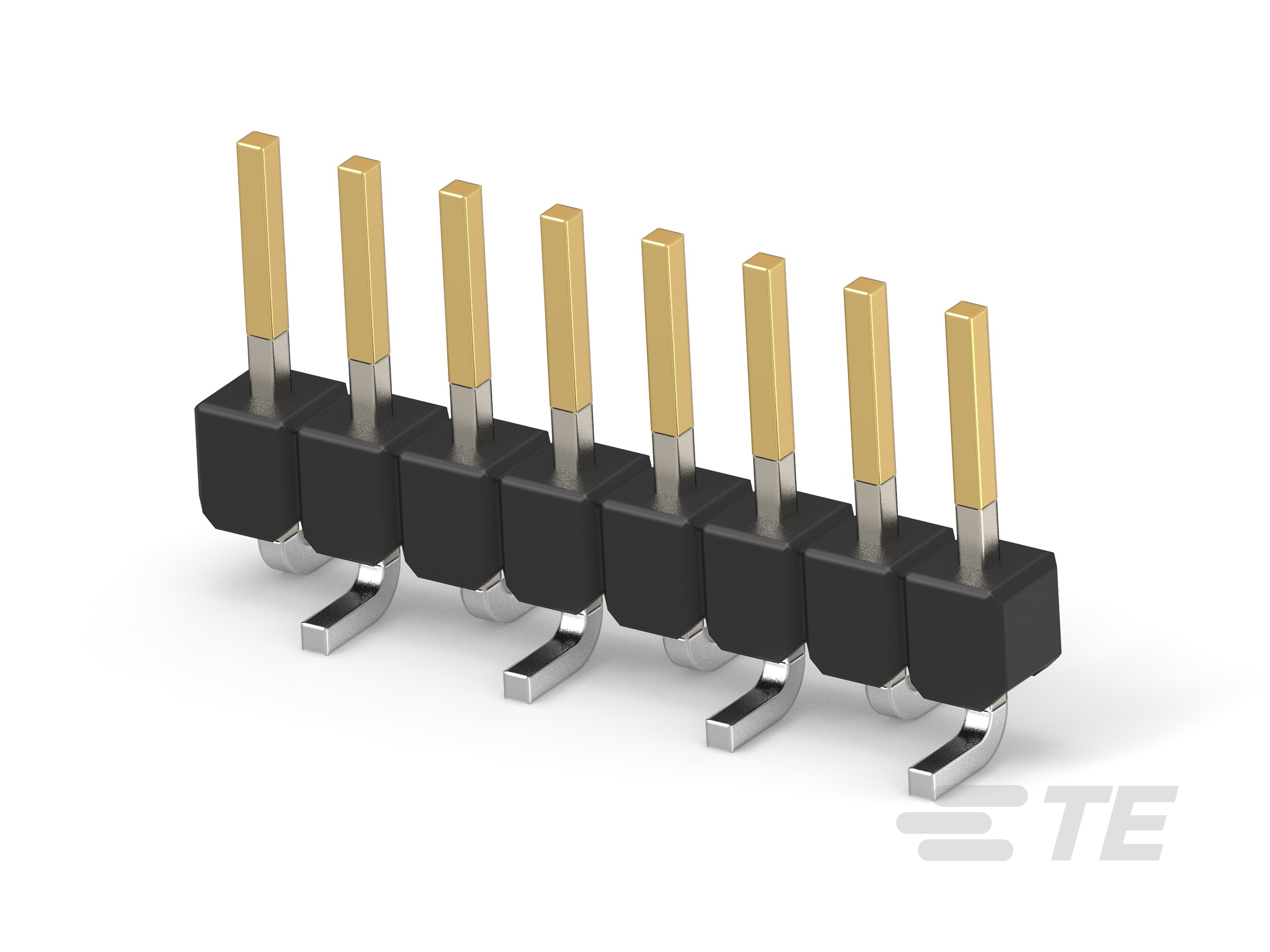 MODU II PIN HEADER, SGL ROW,SMD- 8 POS-966710-8