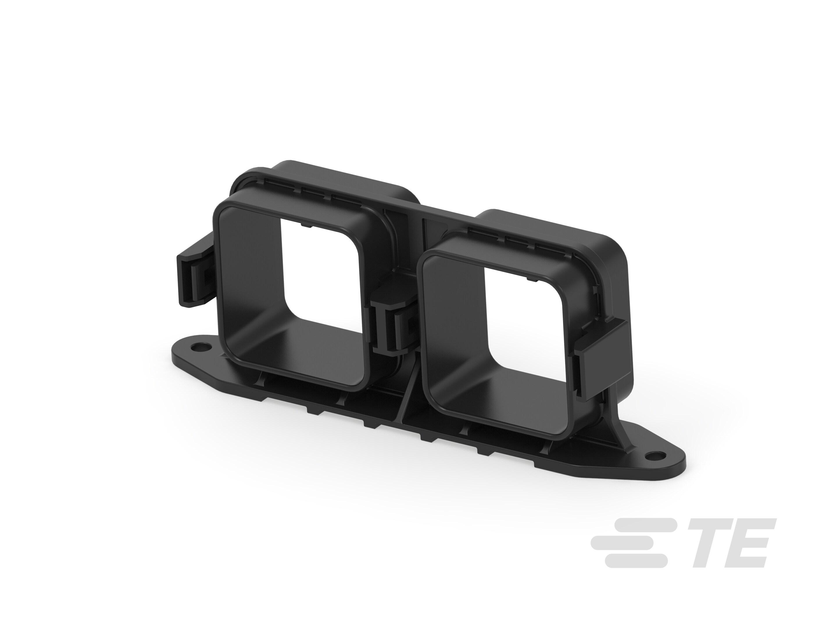 FLANGE, MOUNT, 60/48P, BLK, DUAL, AB-DRBF-3AB