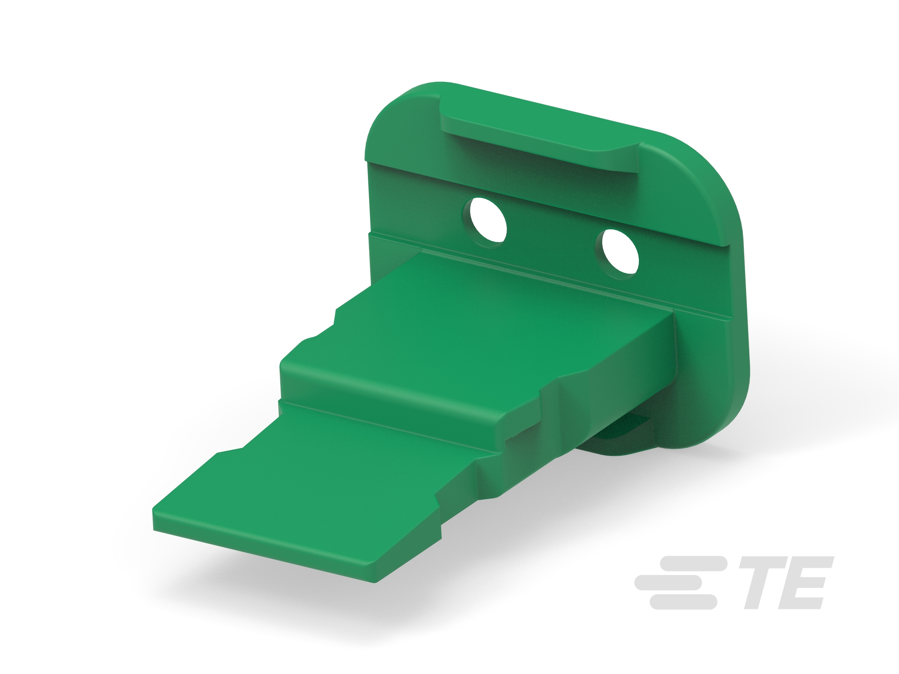WEDGE LOCK, 2P, PLG, GRN, SL RET, DT-W2S-P012